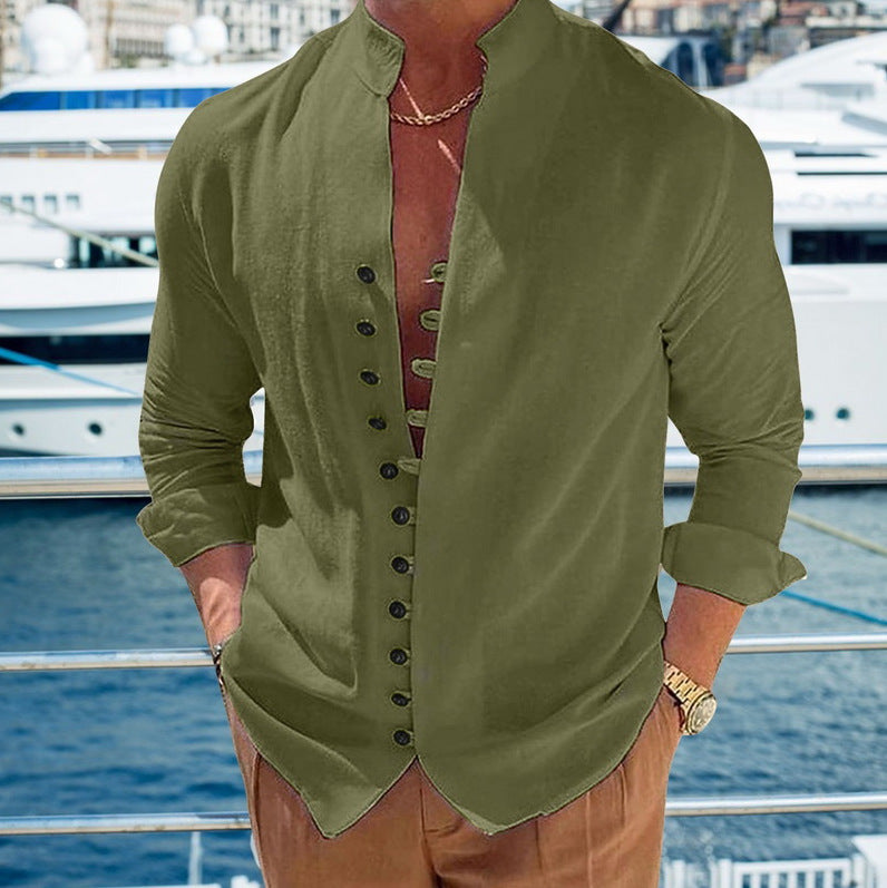 Herren Leichtgemachte Freizeithemd Casual Style