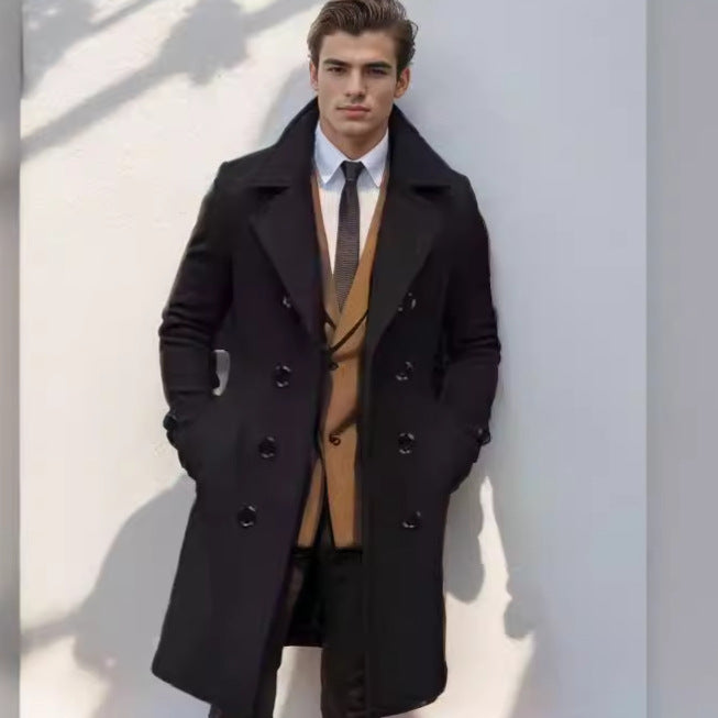Herren Wintermantel Elegant Gefüttert Stylisch