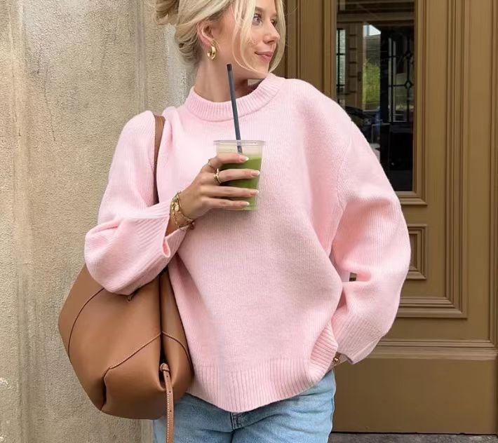 Damen Pullover Lässig Offene Schultern Trendy