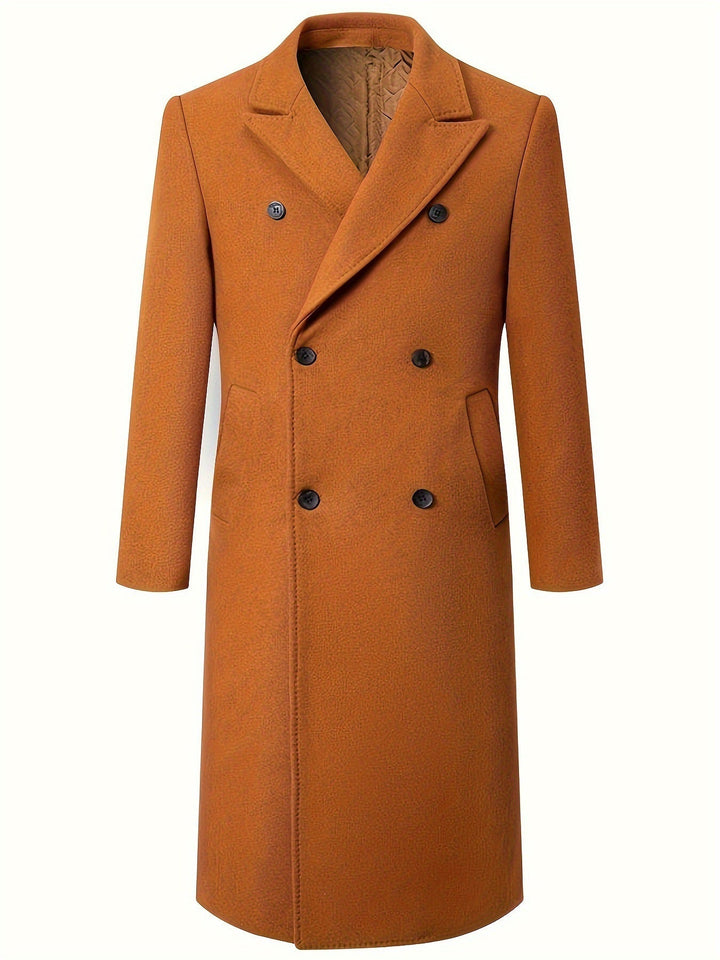 Herren Wintermantel Doppelreihig Elegant Stylish