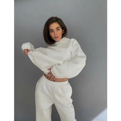 Damen Sportliche Jogginganzug Set Bequem Elegant