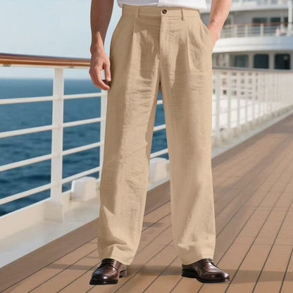 Herren Freizeithose Bequem Weich Elegant