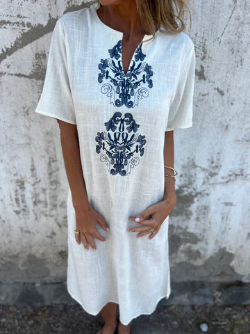 Sommerkleid Damen Stickerei Elegant
