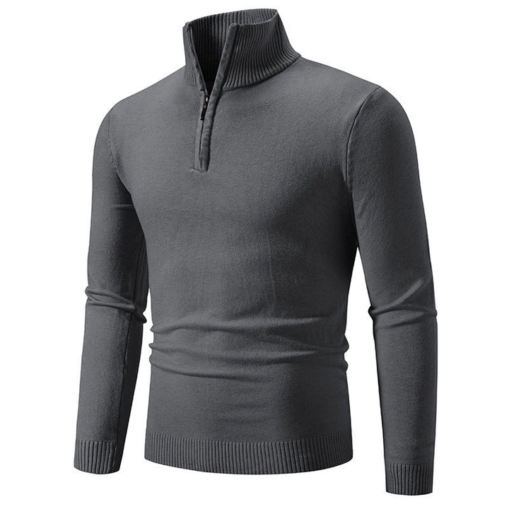 Herren Pullover Modern Kurz Reißverschluss