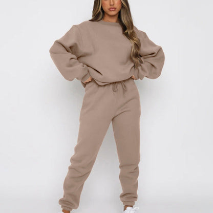 Damen Fleece Lounge Set Bequem Gemütlich