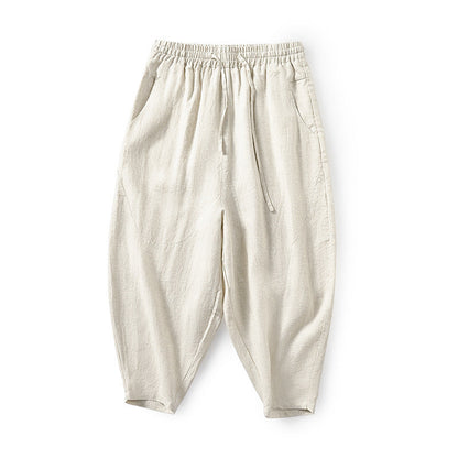 Damen Leinenhose Bequem Elegant Weich