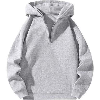 Herren Sportpullover Kapuze Halbzipper - IdealeKleiden