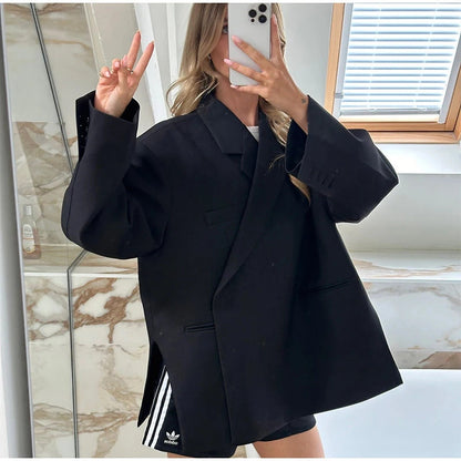 Damen Oversized Blazer Modern Elegant