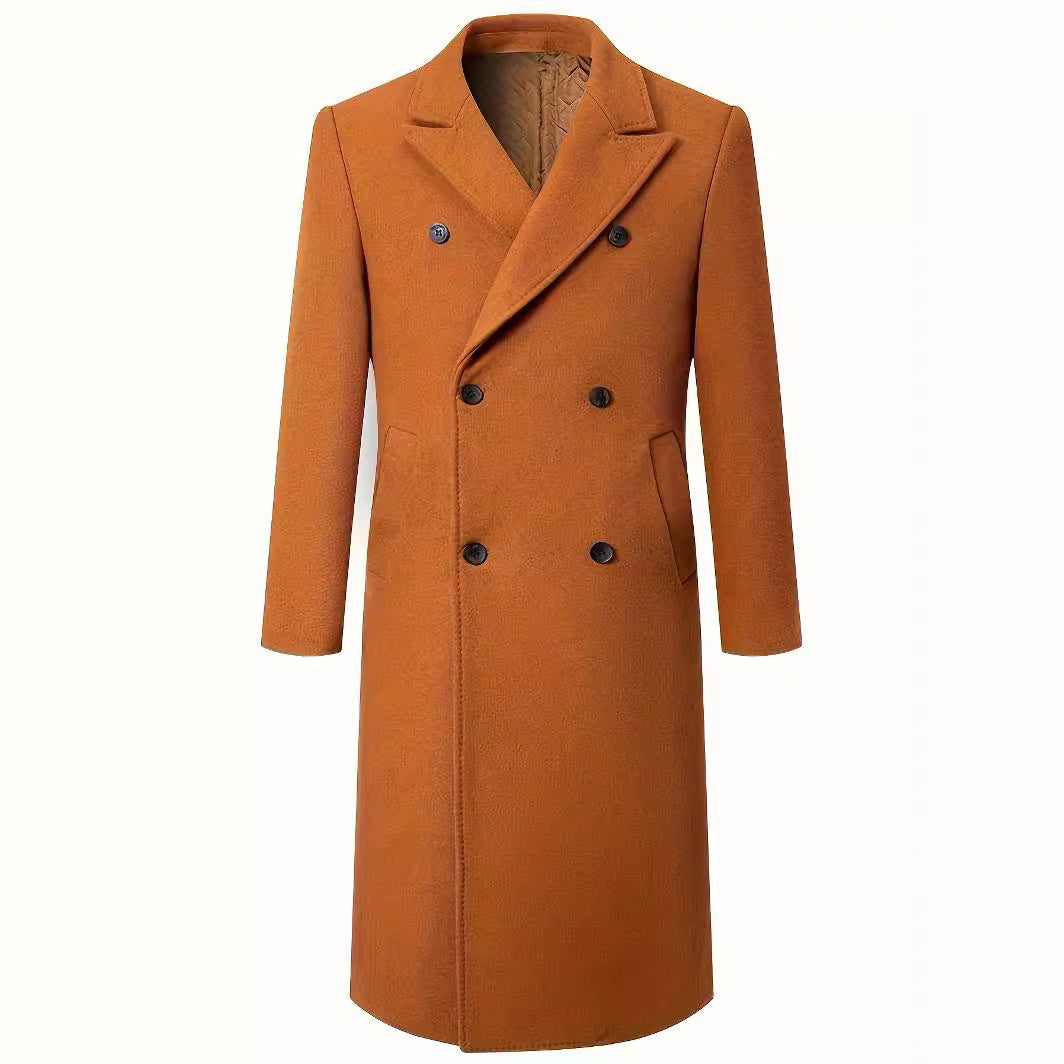 Herren Wintermantel Doppelreihig Elegant Stylish - IdealeKleiden