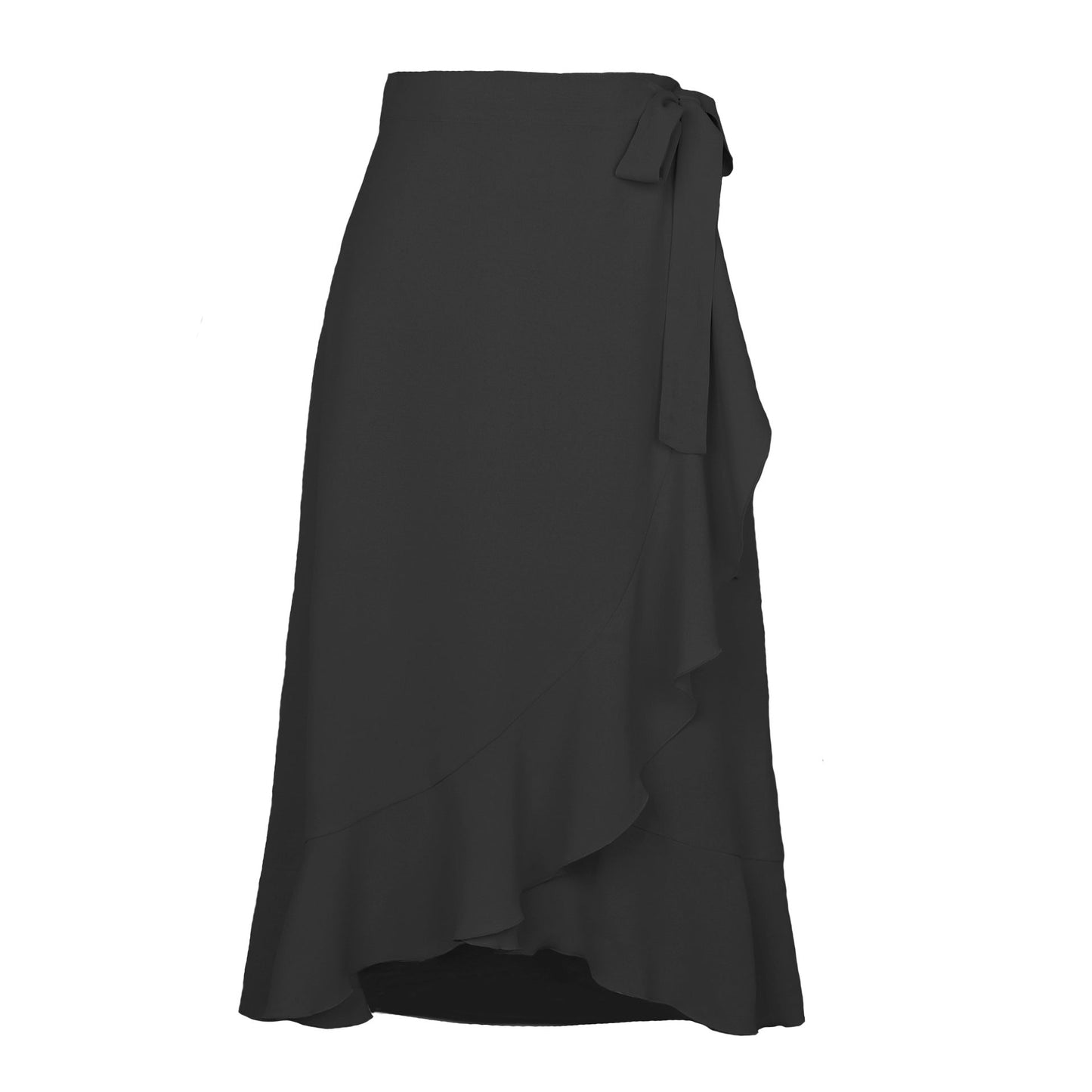 Damen Wickelrock Elegant Fließend Sommerkleid