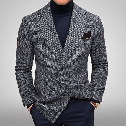 Herren Blazer Elegantes Karomuster - IdealeKleiden