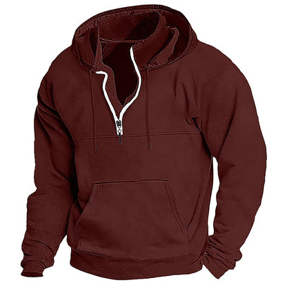 Herren Kapuzenpullover Bequem Reißverschluss