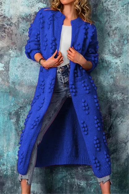 Lange Strickweste Damen Elegant