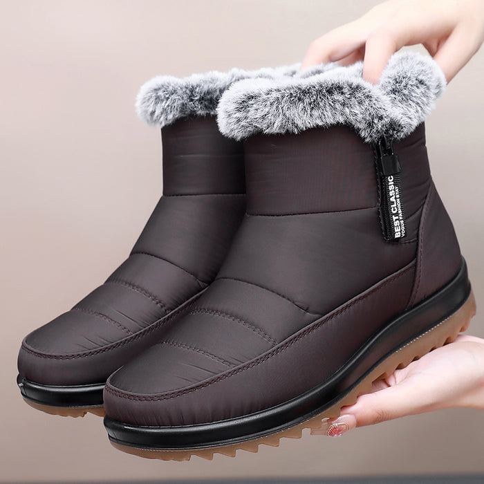 Damen Stiefel Winter Warm Wasserdicht