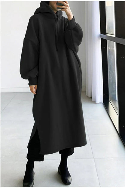 Langer Frauenpullover Trendy Style - IdealeKleiden
