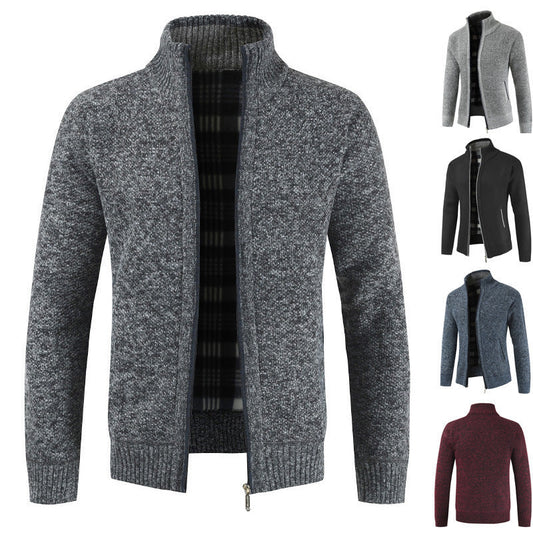 Herren Strickjacke Klassisch Warm mit Taschen - IdealeKleiden