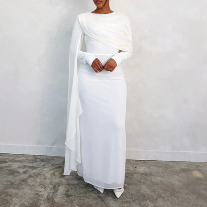 Damen Abendkleid Elegant Langarm