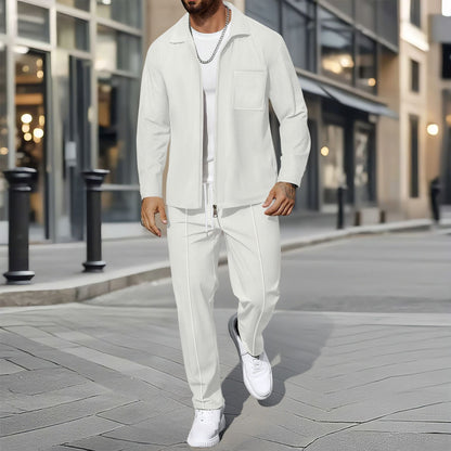 Herren Zweiteiler Lässig Elegant Slim Fit
