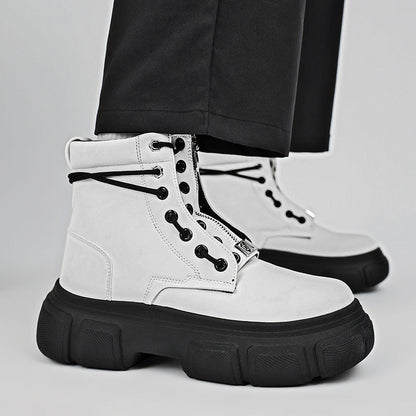 Damen Stiefel Robust Rutschfest Schnüren - IdealeKleiden
