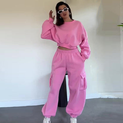 Damen Relax Set Oversized Pullover und Jogginghose