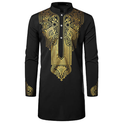 Herren Hemd Ethno Style Langarm
