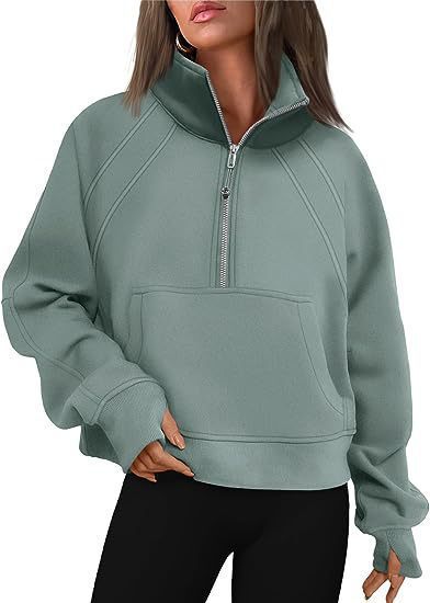 Damen Sweat Pullover Kapuze Kängurutasche Bequem