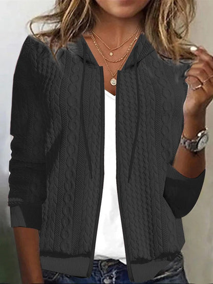 Damen Strickjacke Zopf Muster Soft Qualität