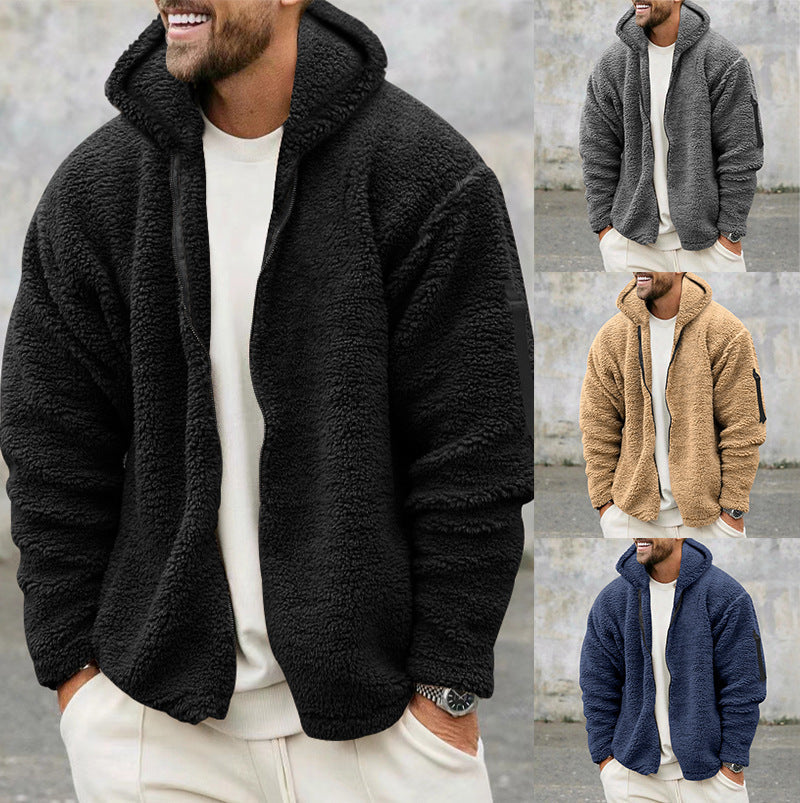 Herren Fleecejacke Warm Bequem Outdoor - IdealeKleiden