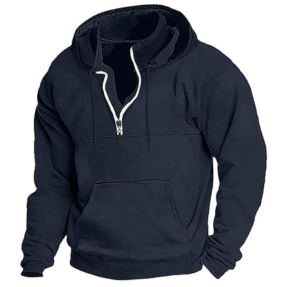 Herren Kapuzenpullover Bequem Reißverschluss