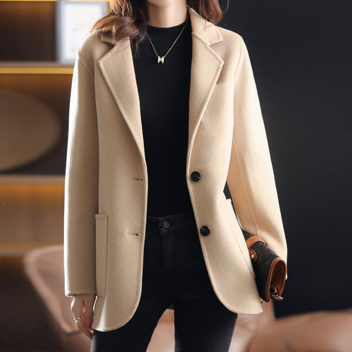 Damen Blazer Tweed Herbst Winter Elegant
