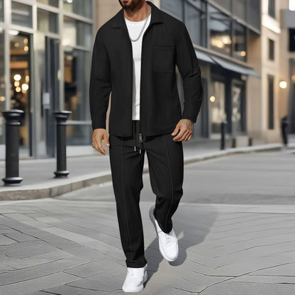 Herren Zweiteiler Lässig Elegant Slim Fit