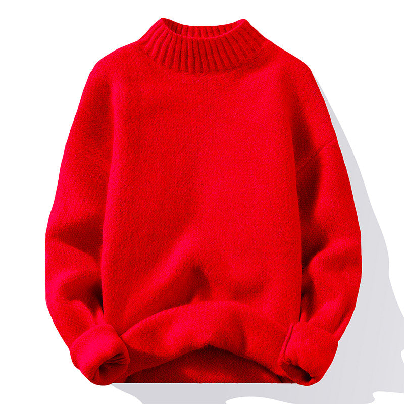Damen Pullover Hochwertig Rippstrick Soft Kragen