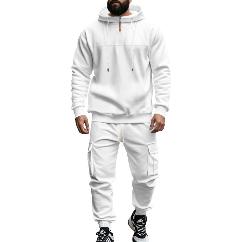 Herren Sportanzug Jogging Modern Reißverschluss Taschen