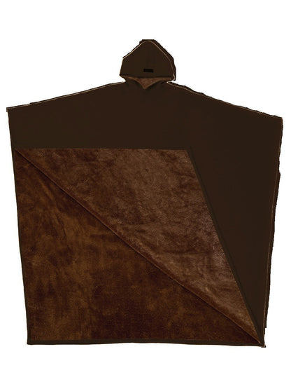 Damen Kuschel Poncho Weich Fleece Überwurf