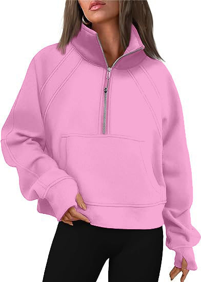 Damen Sweat Pullover Kapuze Kängurutasche Bequem
