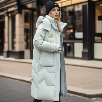 Wintermantel Damen Modern Abnehmbar Kapuze
