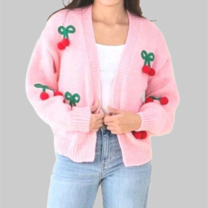 Damen Strickcardigan Damen Elegant Dekorativ