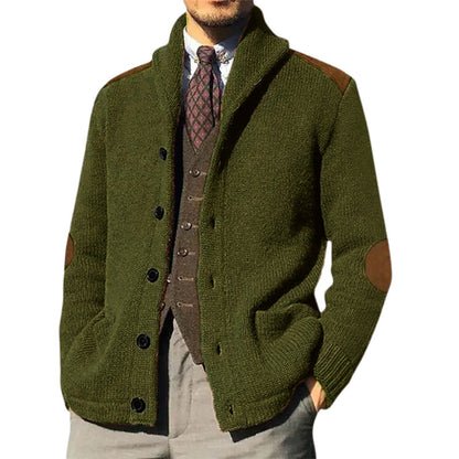Herren Strickcardigan Soft Moderner Schalkragen