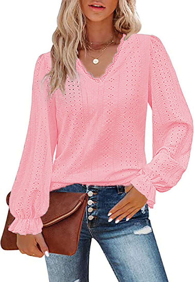 Frauen Bluse Romantic Spitze Trendy