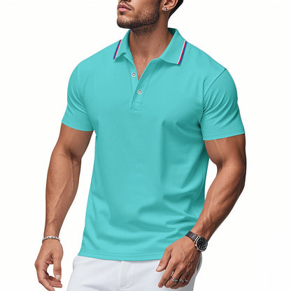 Herren Poloshirt Modern Kragen Feuchtigkeitsregulierung