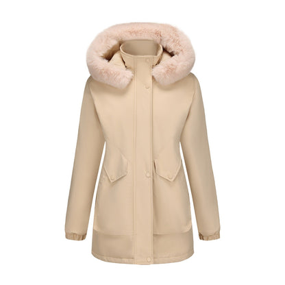 Damen Parka Jacke Wasserfest Kuschelkragen