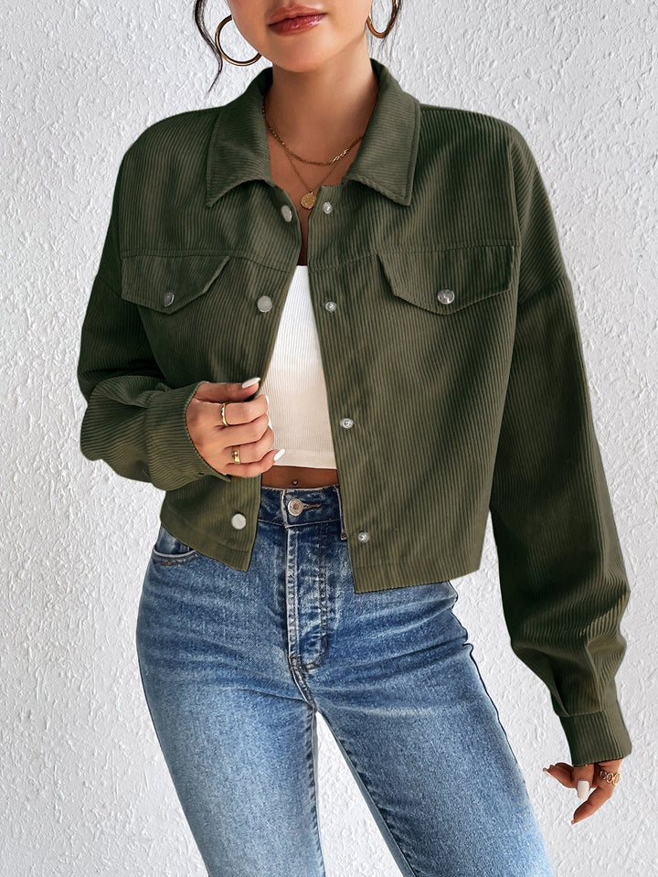 Frauen Vintage Jacke Elegant Retro Look