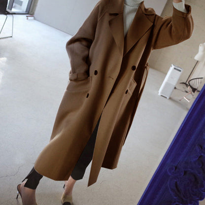 Damen Wollmantel Oversized Elegant Stylish