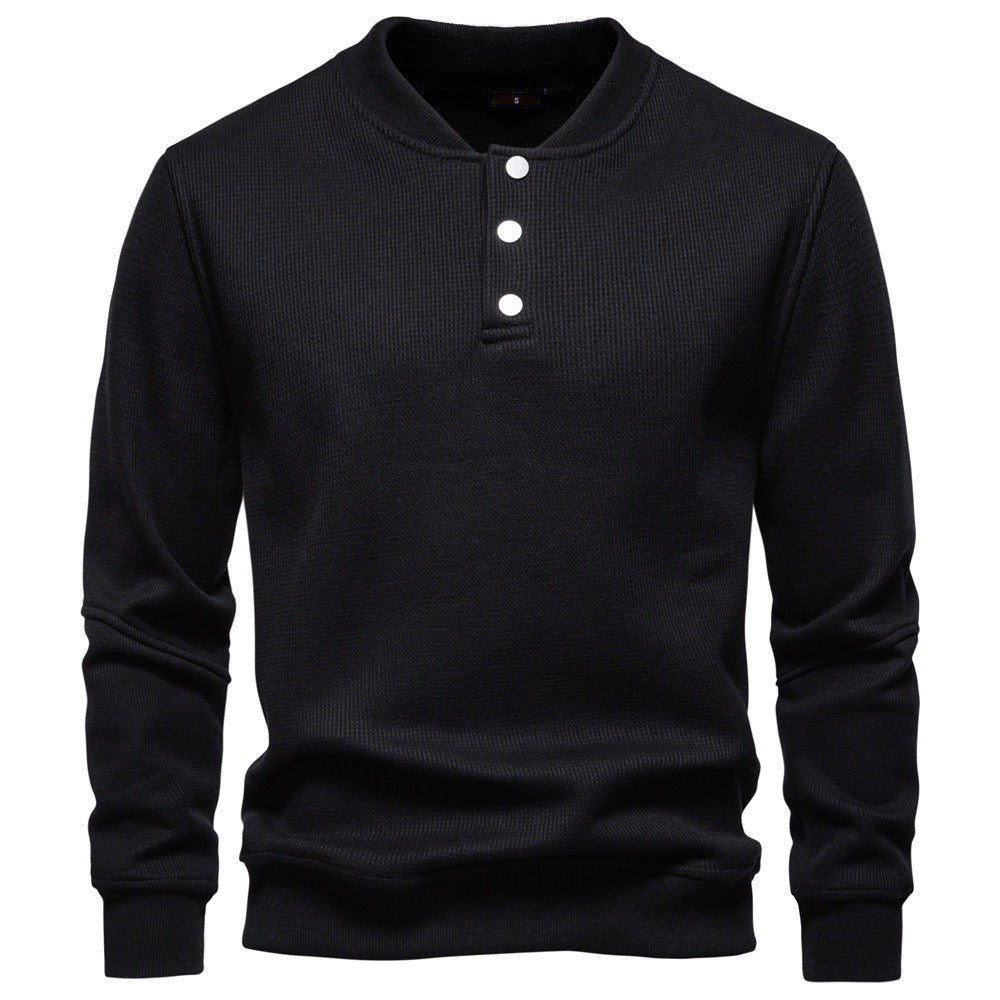 Herren Pullover Langarm Strukturiert Modern