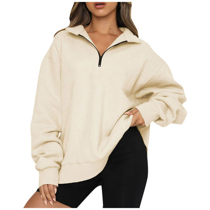 Damen Pullover Oversized Lässig Kurzärmlig Modern