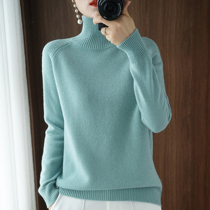 Modischer Rollkragen Sweater Damen