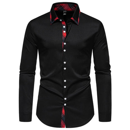 Herren Hemd Elegantes Karomuster Modernes Design