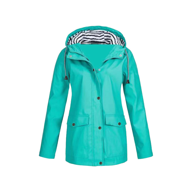 Damen Winterjacke Mittellang Kapuzenstyle