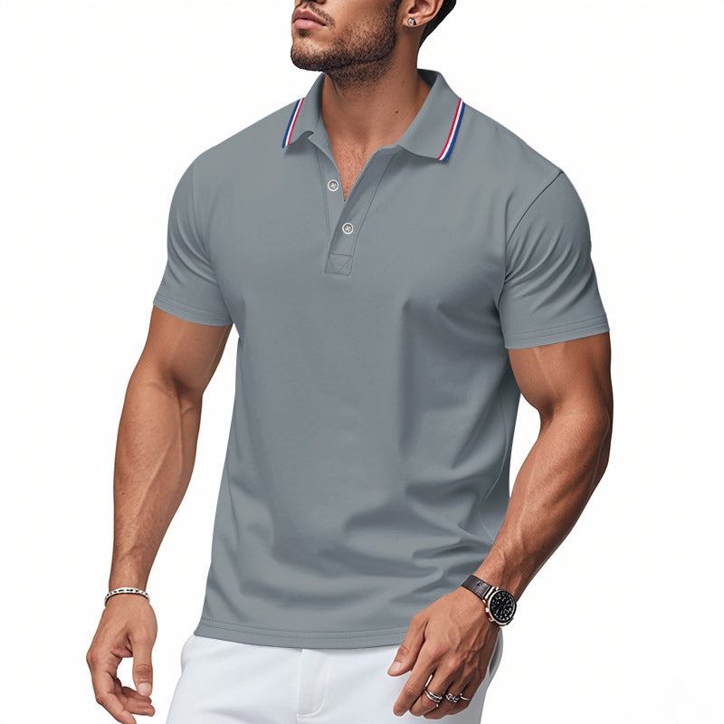 Herren Poloshirt Modern Kragen Feuchtigkeitsregulierung
