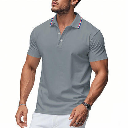 Herren Poloshirt Modern Kragen Feuchtigkeitsregulierung